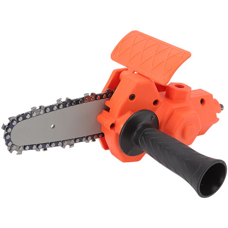 Jeffergarden 4in Mini perceuse à adaptateur de scie à chane Simple ABS acier Portable électrique scie à chane convertisseur accessoire pour perceuse électrique