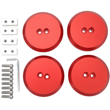Jeffergarden 4pcs Jack Pad Adapter Aluminum Floor Jack Pad Replacement For Chevy Corvette C5 C6 C7 C8 Red