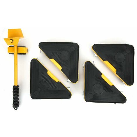 Jeffergarden 5 pièces amovible Portable lourd outil de déménagement universel roue Transport manette de vitesse