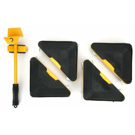 Jeffergarden 5 pièces amovible Portable lourd outil de déménagement universel roue Transport manette de vitesse