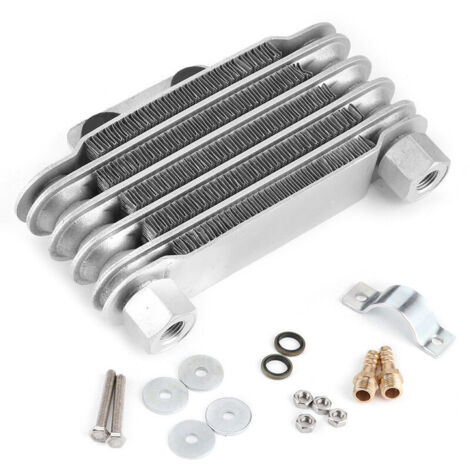 Jeffergarden 5 Rangée Universel Moteur Refroidisseur D'huile De Refroidissement De Radiateur De Remplacement Pour 125-250CC Moto Dirt Bike ATV