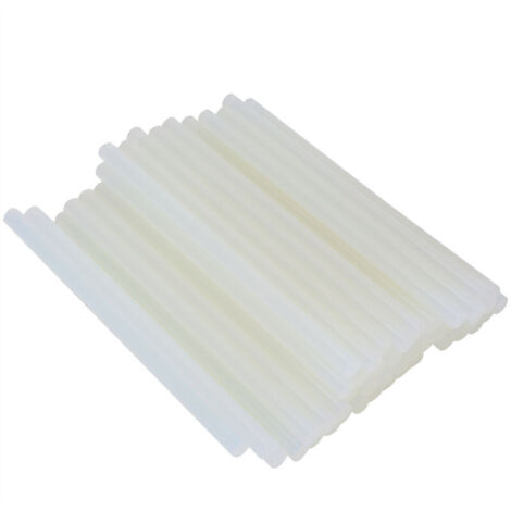 Jeffergarden 50 bâtons de colle thermofusible écologiques à haute viscosité EVA pour bricolage, 11 × 220 mm, transparents, pour pistolets à colle de plus de 60 W.