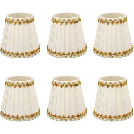 Jeffergarden 6 pièces abat-jour bougie abat-jour moderne Style Simple décoration de la maison pour petite ampoule E14