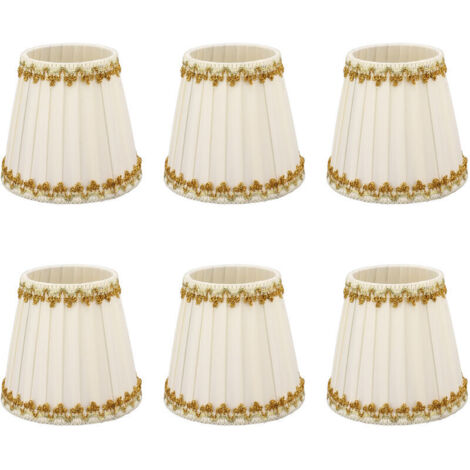 Jeffergarden 6 pièces abat-jour bougie abat-jour moderne Style Simple décoration de la maison pour petite ampoule E14