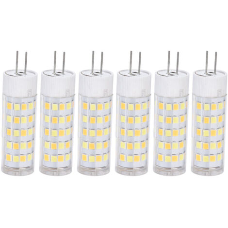 Jeffergarden 6 pièces G4 ampoule 3 couleur de lumière 220 V petite ampoule de plafonnier ampoule murale pour la maison OfficeG4 7 W 64 LED