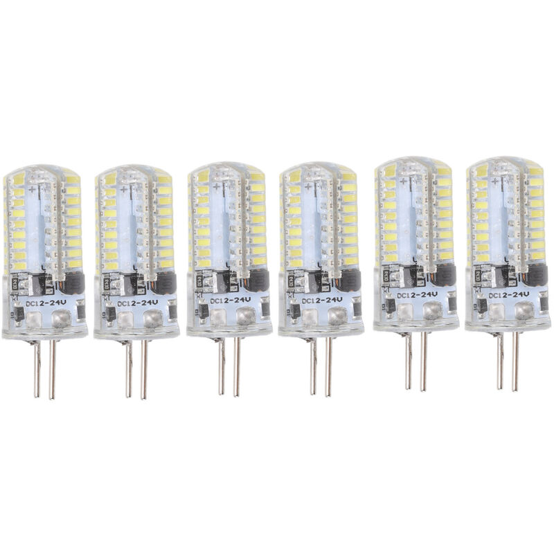 6 pièces GY6.35 ampoule led 5W ac 12V blanc chaud 2700 à 3000K blanc 6000 à 6500K 500LM 72LED ampoules pour le bureau à domicile blanc pur