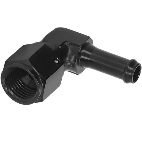 Jeffergarden 6AN 90 degrés universel en alliage d'aluminium huile femelle à 5/16 Barb raccord adaptateur carburant eau fluide Air ligne tuyau fin
