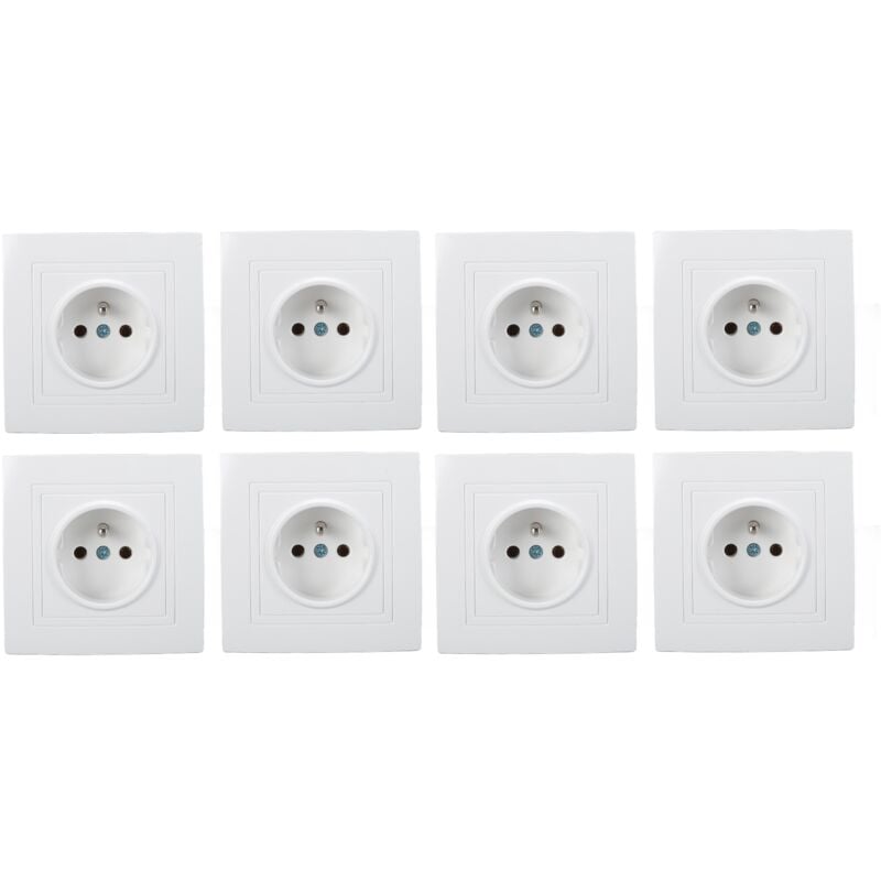 8 pièces prise Standard française 16A 220V prise murale prise murale pour hôtel de bureau à domicile - Jeffergarden