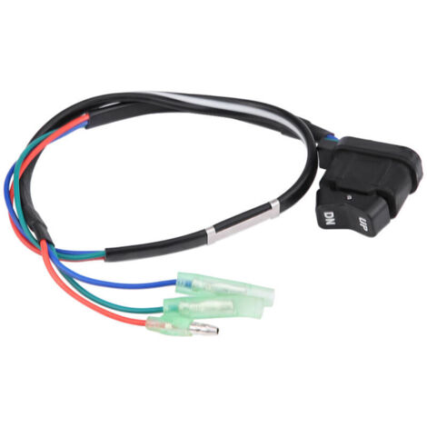 Jeffergarden 87-18286A43, interrupteur de garniture électrique en plastique, câble inclinable de 21,3 pouces pour boîtier de télécommande hors-bord