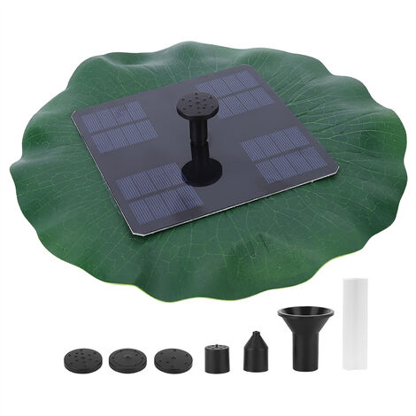 Jeffergarden 8V 1.6W Fontaine Solaire Moteur Brushless Pompe Eau Extérieure Jardin tang Piscine Décor