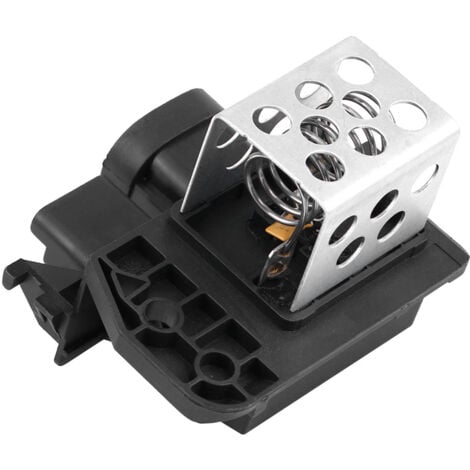 Jeffergarden 9673999880, ventilador automático de resistencia de motor de ventilador duradero ABS negro plateado para reparación