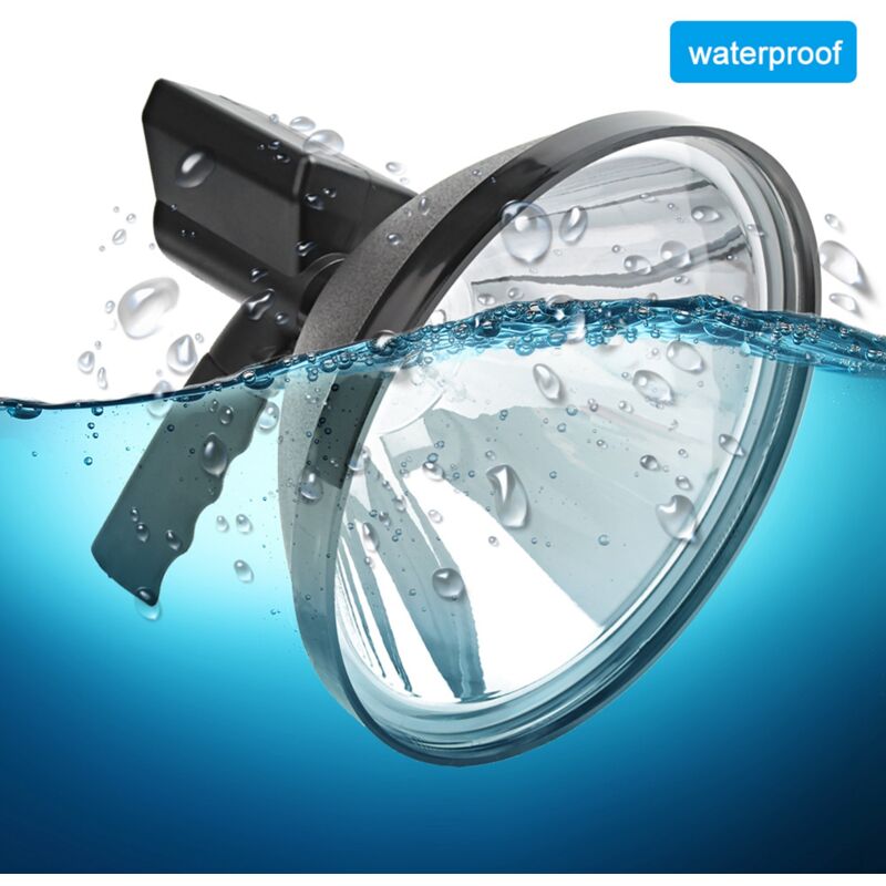 Jeffergarden - Lampe au xénon hid Portable de 9 pouces, Spot lumineux pour Camping en plein air, chasse et pêche, 12-24V, 55w, noir