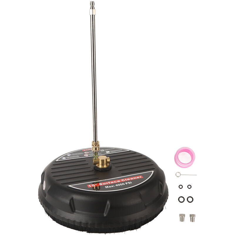 Jeffergarden - Nettoyeur de Surface pour nettoyeur haute pression de 15 pouces, accessoire pour nettoyeur de Surface, 4000psi, avec bielle