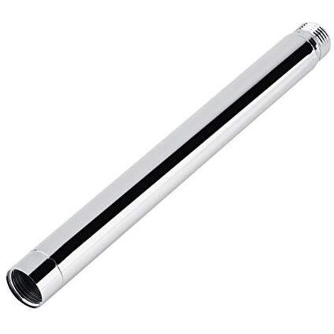 Jeffergarden Accessoire de salle de bain Tube d'extension de douche rond en acier inoxydable 201 de 8 pouces avec chromage