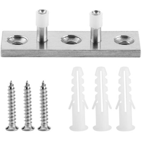 Jeffergarden Accessoires de quincaillerie pour guide de rouleau de sol en acier inoxydable 304 pour porte de grange coulissante.
