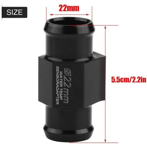 Jeffergarden Adaptateur de capteur de température d'eau pour tuyau de moto, 22 mm