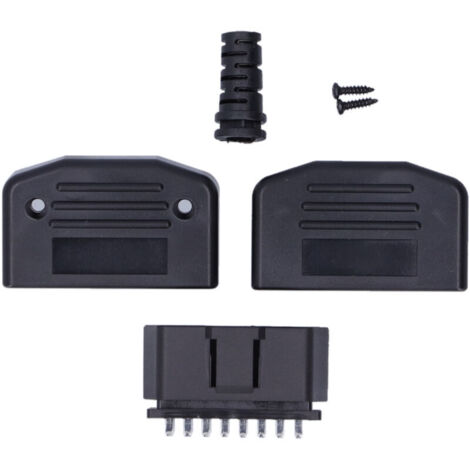 Jeffergarden Adaptateur de connecteur mâle OBD2 16 broches pour outil de diagnostic de voiture, adapté à la plupart des voitures 24 V