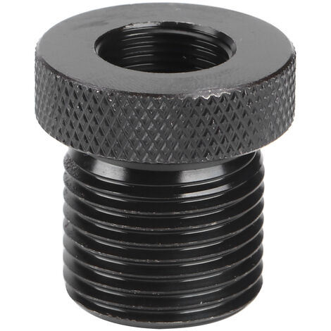 Jeffergarden Adaptateur de filtre à huile fileté 1/228 à 3/416 Connecteur noir moleté Pièces automobiles