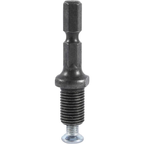 Jeffergarden Adaptateur de mandrin pour perceuse à percussion électrique à tige hexagonale, filetage 3/8"-24UNF avec vis