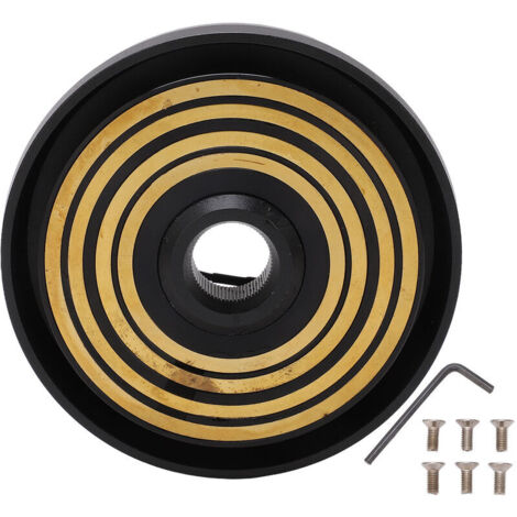 Jeffergarden Adaptateur de moyeu court de volant, 6 trous, connecteur d'extension de 74mm, Base de remplacement pour Mercedes-Benz W123 190
