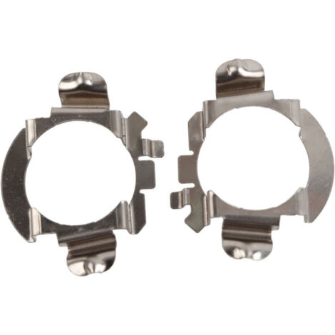 Jeffergarden Adaptateur de phare, support LED résistant à la chaleur en acier inoxydable, lot de 2, couleur argent, pour Mercedes-Benz Classe B, C et ML.