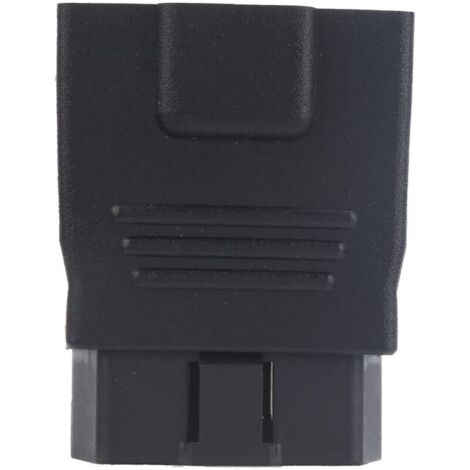 Jeffergarden Adaptateur de prise OBD2 16 broches mâle vers femelle en plastique ABS lecteur de code vérification de défaut connecteur OBD