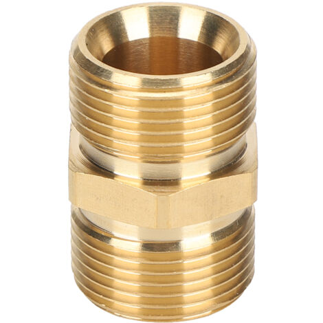 Jeffergarden Adaptateur de Pulvrisateur Haute Pression, Raccord Filet Male Mtrique M22 14mm Male X 14mm Male Adaptateur D'extension de Tuyau de Nettoyeur Haute Pression