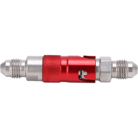Jeffergarden Adaptateur de raccord à dégagement rapide pour liquide de frein de moto, en acier inoxydable, universel, rouge