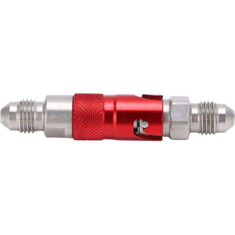 Jeffergarden Adaptateur de raccord rapide pour conduite de frein de moto, en acier inoxydable, universel, rouge.