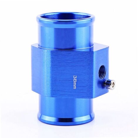Jeffergarden Adaptateur universel en métal pour capteur de température d'eau automobile, raccord de tuyau, bleu, 38 mm