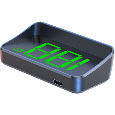 Jeffergarden Affichage tête haute (HUD) pour voiture, projecteur de pare-brise, MPH, GPS HD, compteur de vitesse numérique universel pour moto, VTT, UTV, bateau à moteur, feu vert