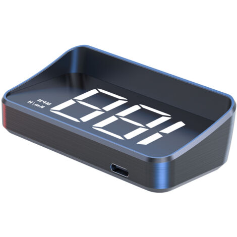 Jeffergarden Affichage tête haute (HUD) pour voiture, projecteur de pare-brise, MPH, GPS HD, compteur de vitesse numérique universel pour moto, VTT, UTV, bateau à moteur, lumière blanche