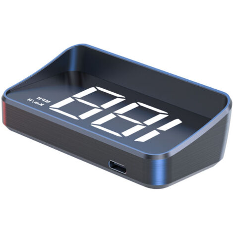 Jeffergarden Affichage tête haute (HUD) pour voiture, projecteur de pare-brise, MPH, GPS HD, compteur de vitesse numérique universel pour moto, VTT, UTV, bateau à moteur, lumière blanche