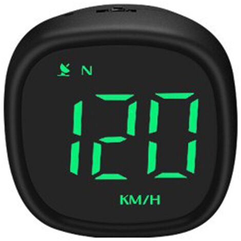 Jeffergarden Affichage tête haute universel LED GPS numérique Compteur de vitesse HUD Support Alarme de survitesse Rappel de fatigue au volant pour véhicule moto