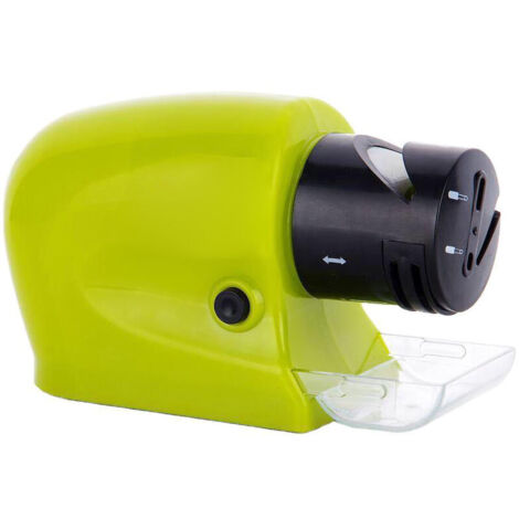 Jeffergarden Aiguiseur,Affteur de couteaux électrique, broyeur de lames, outil d'afftage multifonctionnel pour la cuisine, grande bote