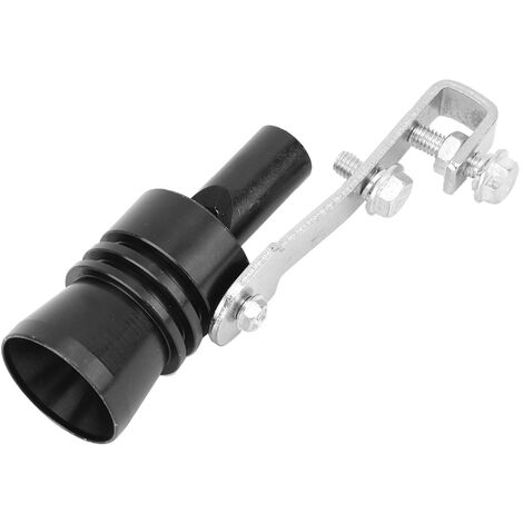 Jeffergarden Alliage d'aluminium Turbo Son Queue Gorge Tuyau D'échappement Sifflet De Voiture Modifié Partie TC XL (Noir)