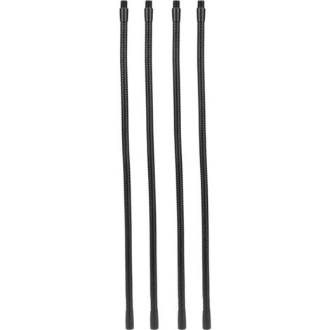 Jeffergarden Aluminum Gooseneck Lamp Tube, 10mm Diameter, Flexible, for Table and Desk Lamps, 45cm Lighting Fittings, 4 Pieces