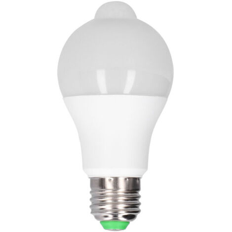 Jeffergarden Ampoule LED E27 avec détecteur de mouvement PIR, pour couloir, chambre à coucher, escalier, couloir, 85-265v, blanc chaud