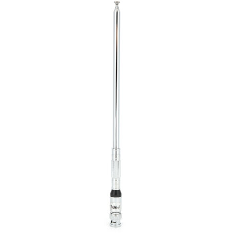 Jeffergarden Antenne de voiture VHF/UHF118-136, gamme de fréquences aériennes, longue tige, Interface BNC pliable
