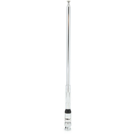 Jeffergarden Antenne de voiture VHF/UHF118-136, gamme de fréquences aériennes, longue tige, Interface BNC pliable