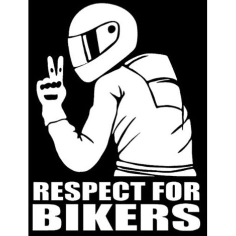 Jeffergarden Autocollant réfléchissant « Respect des cyclistes » pour voiture - Décoration tendance