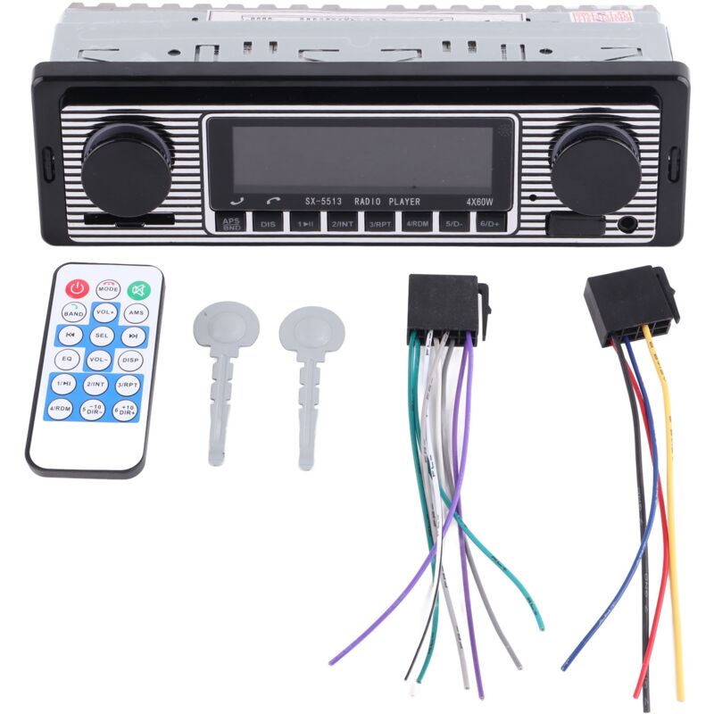 Jeffergarden - Autoradio lecteur MP3 Bluetooth fm télécommande 4 canaux Audio pour la conduite de véhicule 5513
