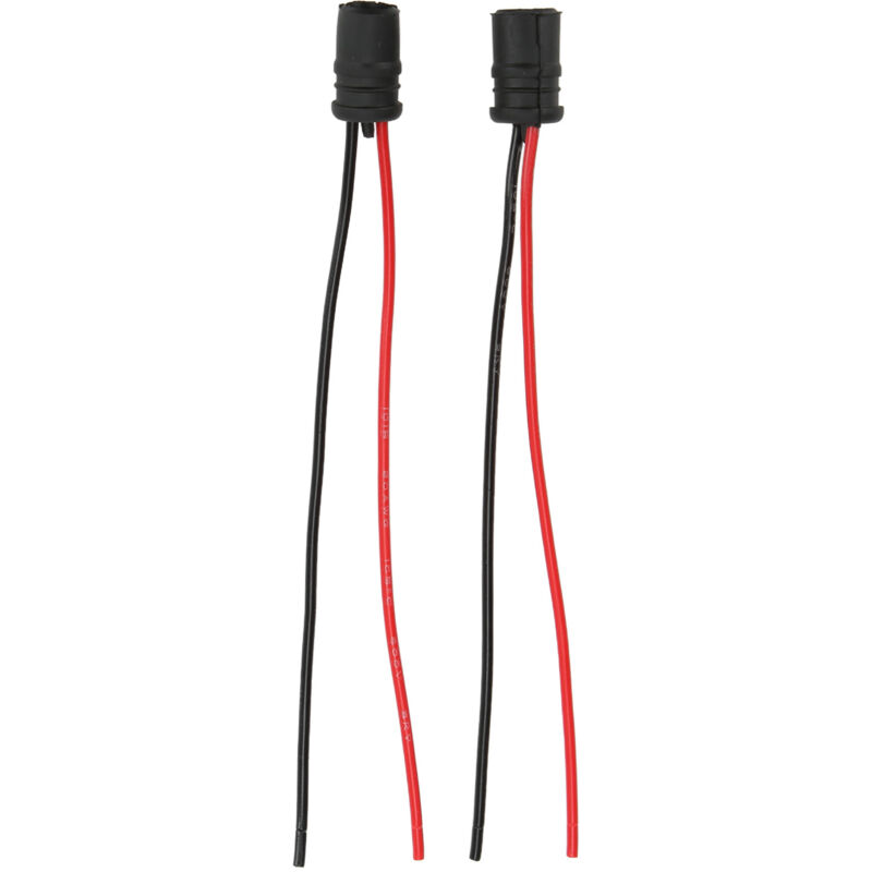 Jeffergarden - Base d'ampoule 12V 30A, 2 pièces, noir souple, T10, 2 douilles d'ampoule led avec fil pour équipement industriel, Automobiles, vélos