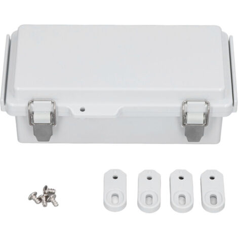 Jeffergarden Boîtier électrique étanche en ABS et acier inoxydable, boîtier de jonction extérieur pour appareils électroniques à monter soi-même, IP67
