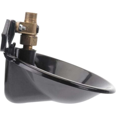 Jeffergarden Bol d'eau pour Moutons, en Acier Inoxydable, Valve en Cuivre, Interrupteur tactile, Abreuvoir Automatique épais pour Chèvres, pour Ferme