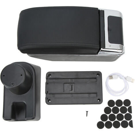 Jeffergarden Bote d'accoudoir pour Console centrale, bote de rangement de contenu, organisateur intérieur avec porte-gobelet de remplacement pour Mitsubishi Attrage Mirage