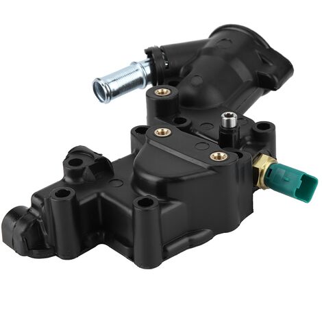 Jeffergarden Botier de thermostat avec capteur d'eau de refroidissement 9654775080 pour CITROEN BERLINGO C2 C3