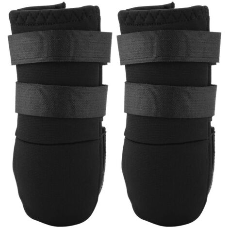 Jeffergarden Bottes pour chiens 2 pièces chaussures pour chiens de différentes tailles avec deux sangles réglables semelle antidérapante L