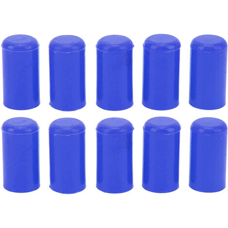 Jeffergarden Bouchon de Tuyau de Ligne Automobile 10 Pièces 10mm Bouchons de Tuyau d'aspiration Silicone Résistant à l'ozone étanche Flexible Bonne étanchéité pour la Protection (Bleu)