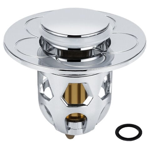 PRENFLE Jeffergarden Bouchon d'évier en acier inoxydable Pop Up évier bouchon universel bouchon de vidange pour comptoir lavabo bouchon de bain